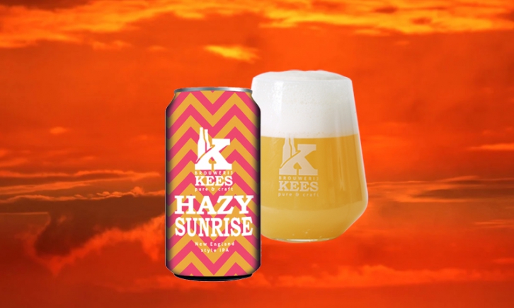 Kees Hazy Sunrise blikje en glas